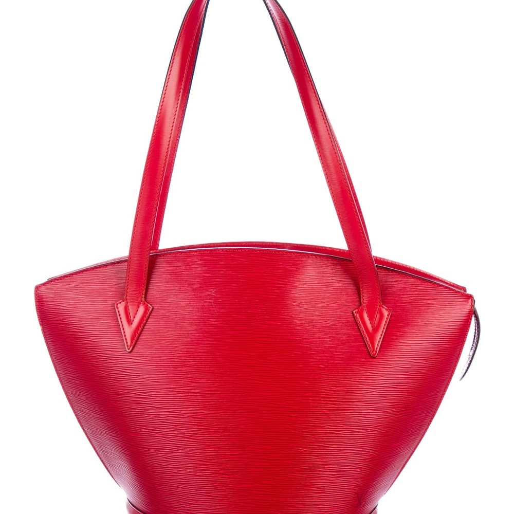 Rubis Epi Louis Vuitton St. Jacques single slit pocket zip closure at top. - Picture 2 of 7